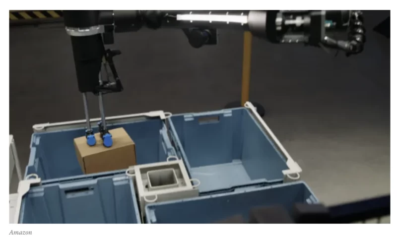 亚马逊推出Blue Jay仓库机器人，加速仓储与配送自动化