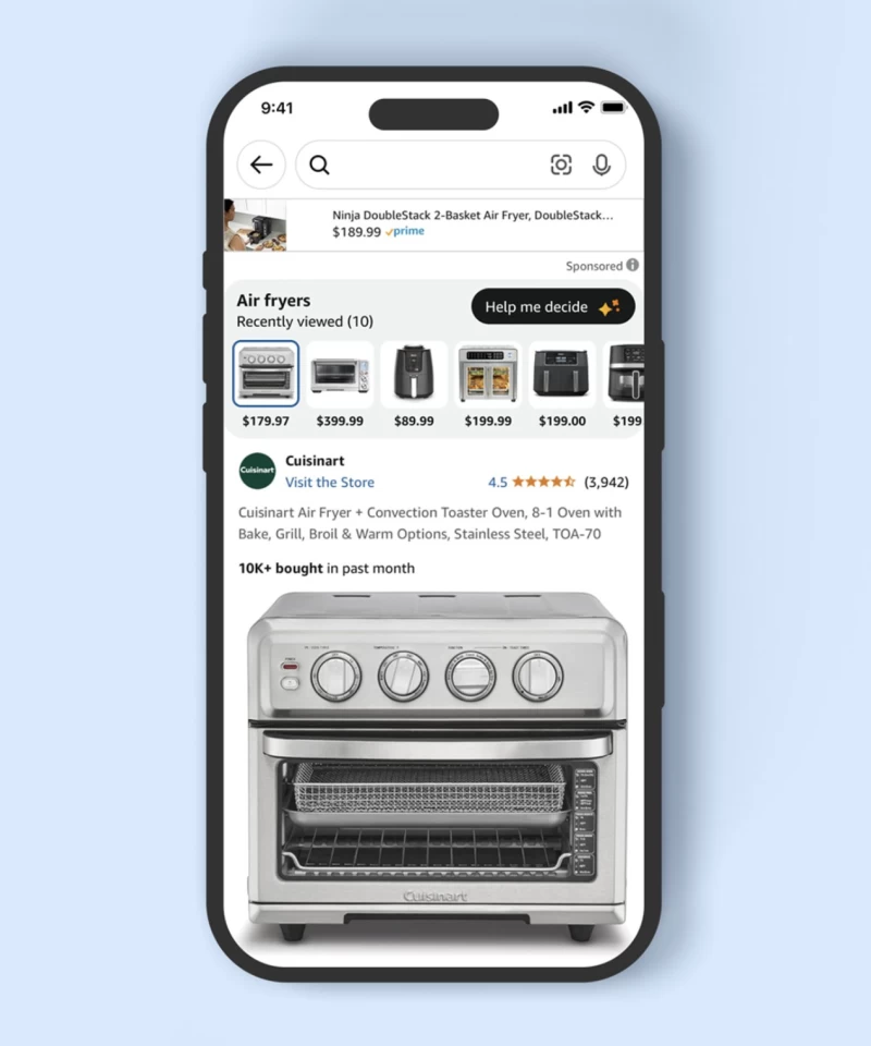 亚马逊推出AI购物助手Help Me Decide，帮助用户挑选商品