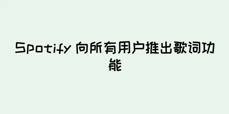 Spotify 向所有用户推出歌词功能