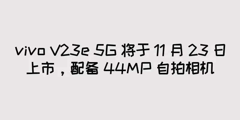 vivo V23e 5G 将于 11 月 23 日上市，配备 44MP 自拍相机