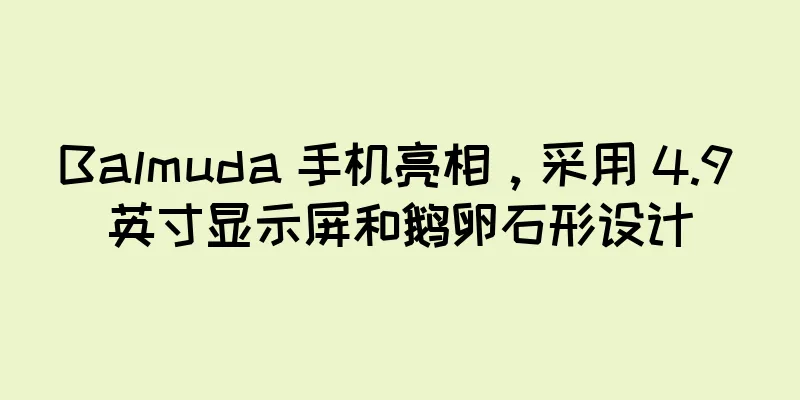 Balmuda 手机亮相，采用 4.9 英寸显示屏和鹅卵石形设计