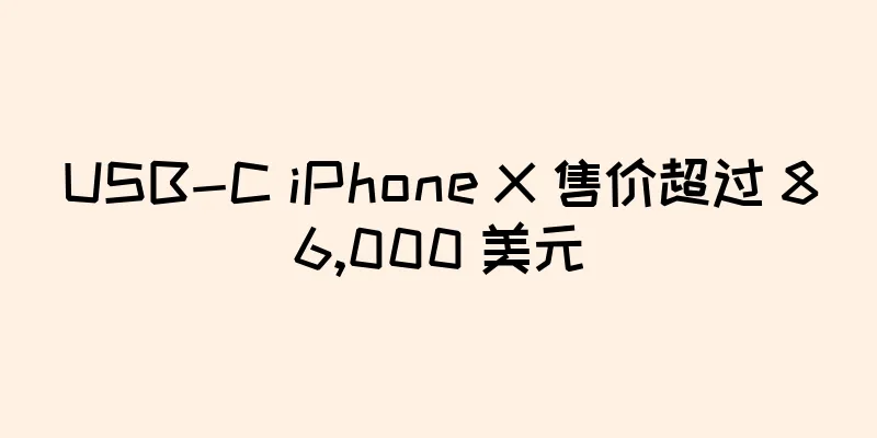 USB-C iPhone X 售价超过 86,000 美元