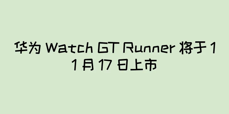 华为 Watch GT Runner 将于 11 月 17 日上市