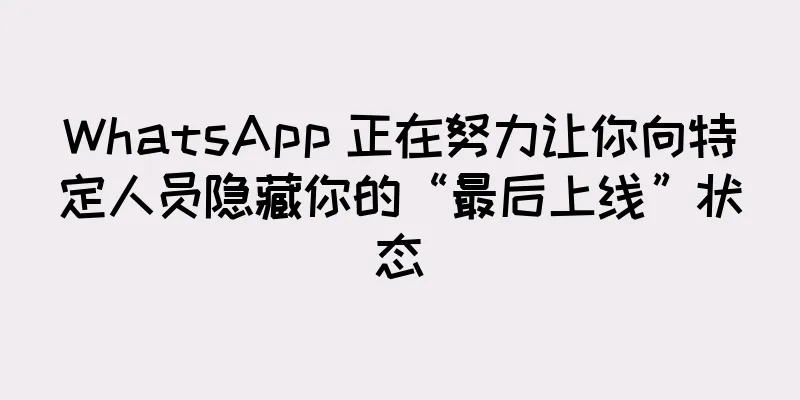 WhatsApp 正在努力让你向特定人员隐藏你的“最后上线”状态
