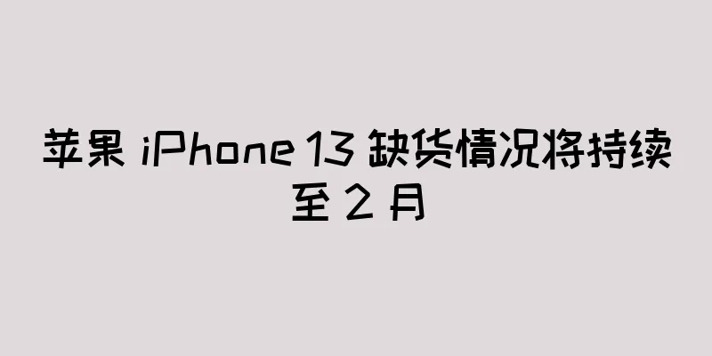 苹果 iPhone 13 缺货情况将持续至 2 月