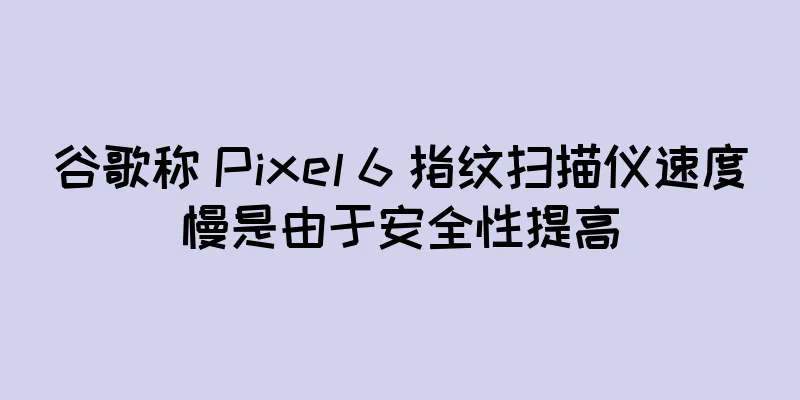 谷歌称 Pixel 6 指纹扫描仪速度慢是由于安全性提高