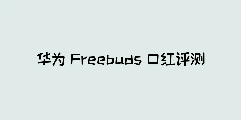 华为 Freebuds 口红评测