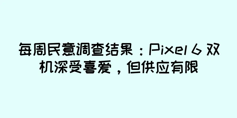 每周民意调查结果：Pixel 6 双机深受喜爱，但供应有限