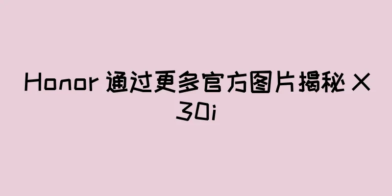 Honor 通过更多官方图片揭秘 X30i