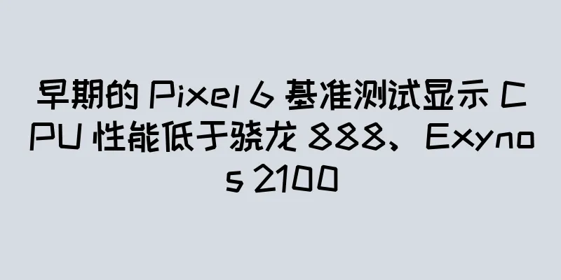 早期的 Pixel 6 基准测试显示 CPU 性能低于骁龙 888、Exynos 2100