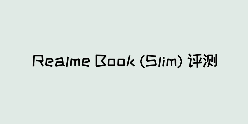 Realme Book (Slim) 评测