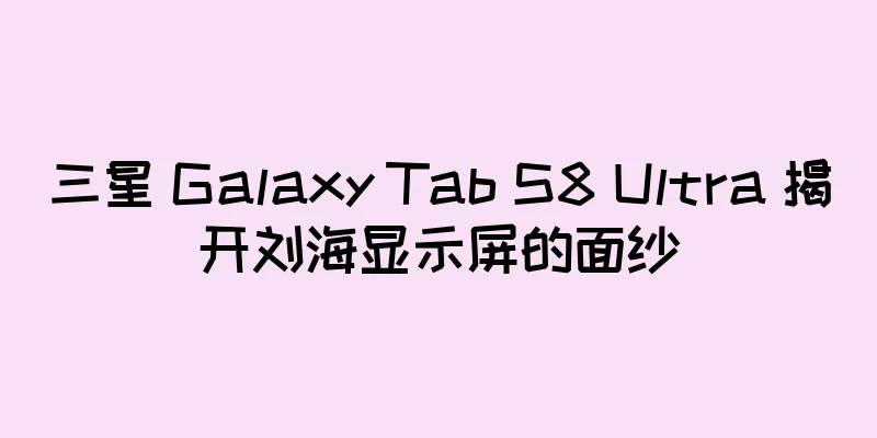 三星 Galaxy Tab S8 Ultra 揭开刘海显示屏的面纱