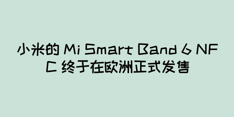小米的 Mi Smart Band 6 NFC 终于在欧洲正式发售
