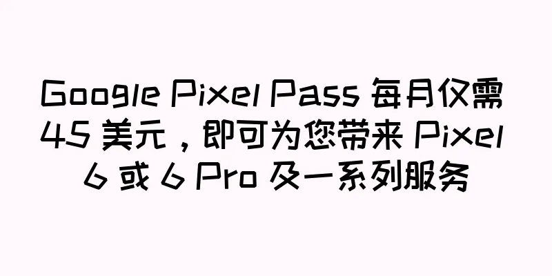 Google Pixel Pass 每月仅需 45 美元，即可为您带来 Pixel 6 或 6 Pro 及一系列服务
