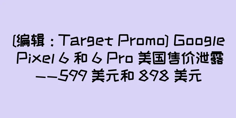 [编辑：Target Promo] Google Pixel 6 和 6 Pro 美国售价泄露——599 美元和 898 美元