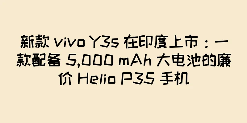 新款 vivo Y3s 在印度上市：一款配备 5,000 mAh 大电池的廉价 Helio P35 手机