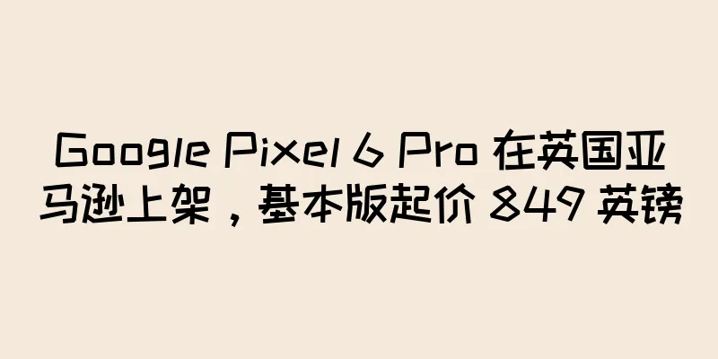 Google Pixel 6 Pro 在英国亚马逊上架，基本版起价 849 英镑