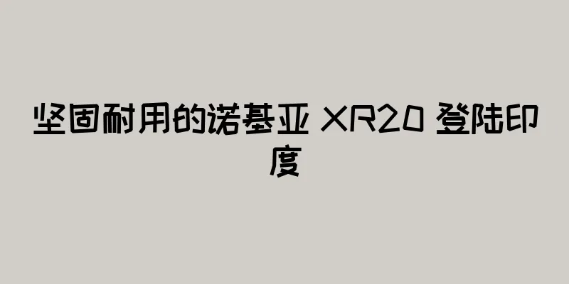 坚固耐用的诺基亚 XR20 登陆印度