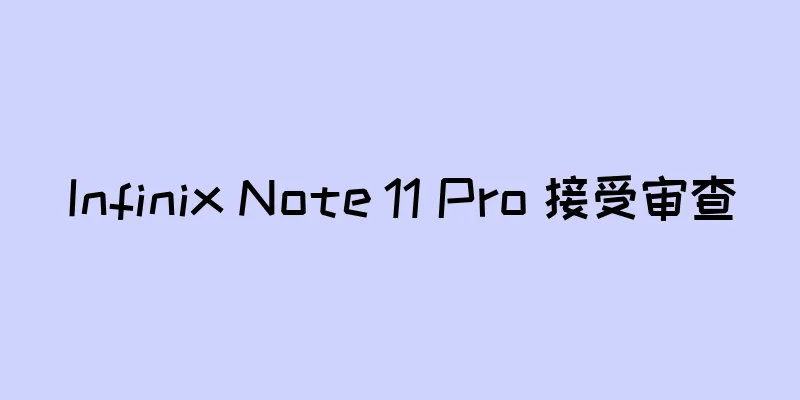 Infinix Note 11 Pro 接受审查