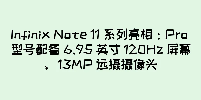 Infinix Note 11 系列亮相：Pro 型号配备 6.95 英寸 120Hz 屏幕、13MP 远摄摄像头