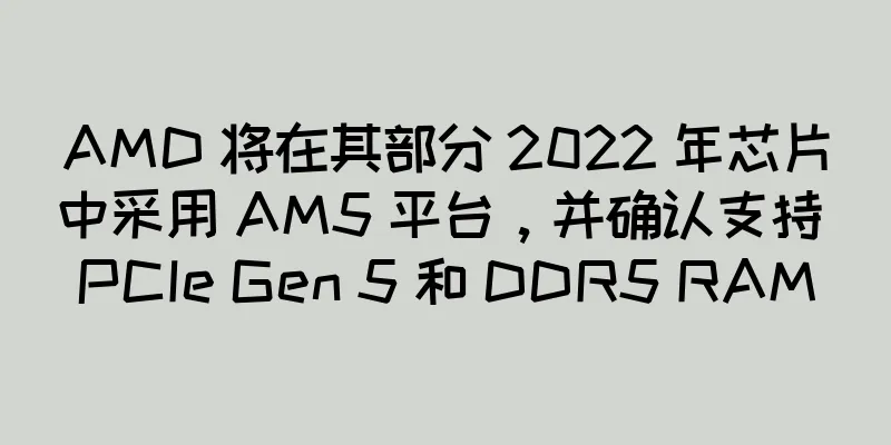 AMD 将在其部分 2022 年芯片中采用 AM5 平台，并确认支持 PCIe Gen 5 和 DDR5 RAM