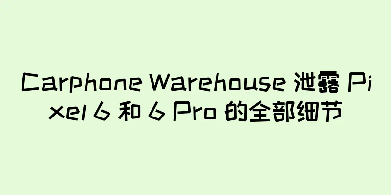 Carphone Warehouse 泄露 Pixel 6 和 6 Pro 的全部细节
