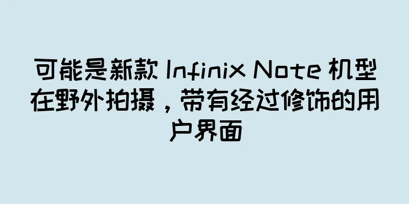 可能是新款 Infinix Note 机型在野外拍摄，带有经过修饰的用户界面