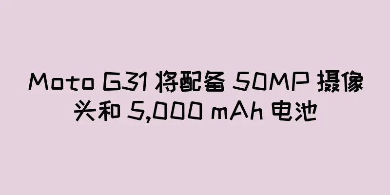 Moto G31 将配备 50MP 摄像头和 5,000 mAh 电池