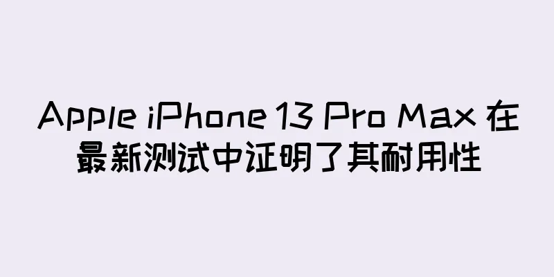 Apple iPhone 13 Pro Max 在最新测试中证明了其耐用性