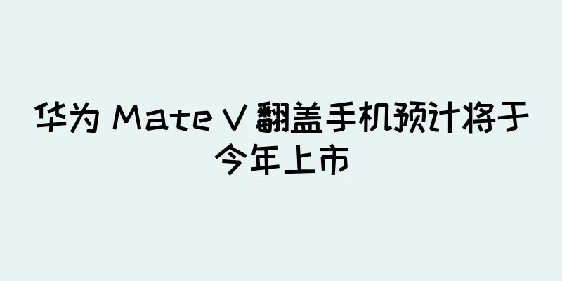 华为 Mate V 翻盖手机预计将于今年上市