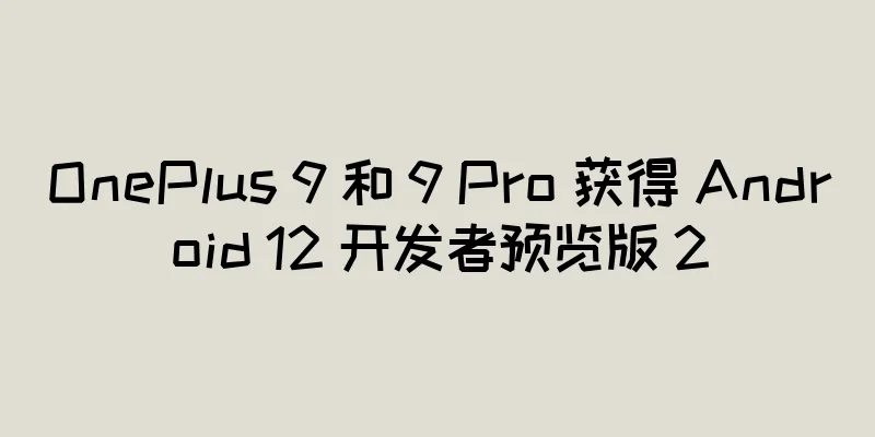 OnePlus 9 和 9 Pro 获得 Android 12 开发者预览版 2