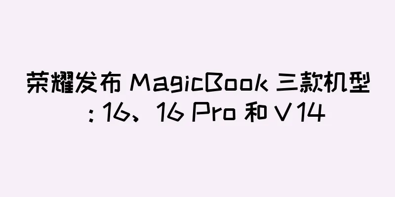 荣耀发布 MagicBook 三款机型：16、16 Pro 和 V 14