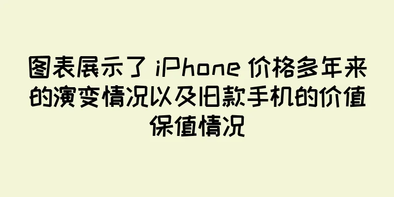 图表展示了 iPhone 价格多年来的演变情况以及旧款手机的价值保值情况