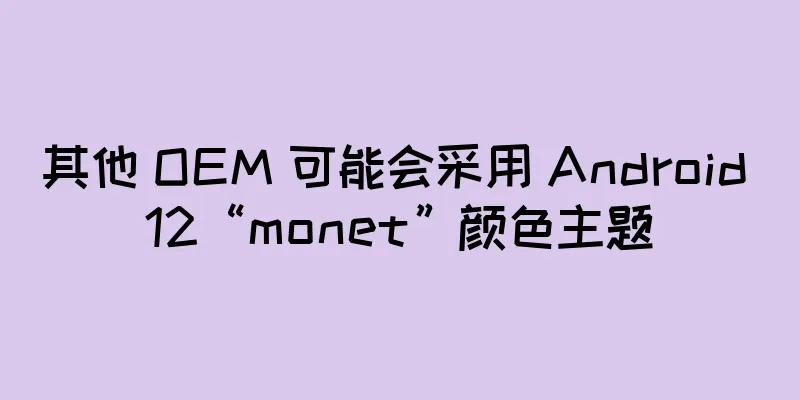 其他 OEM 可能会采用 Android 12“monet”颜色主题
