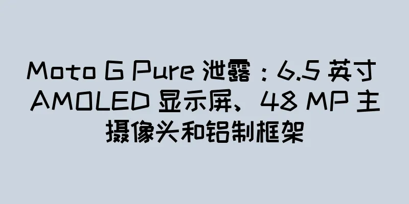 Moto G Pure 泄露：6.5 英寸 AMOLED 显示屏、48 MP 主摄像头和铝制框架