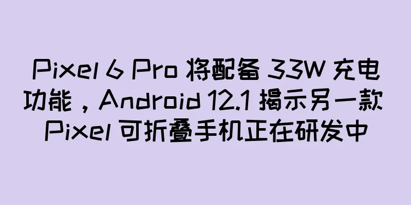 Pixel 6 Pro 将配备 33W 充电功能，Android 12.1 揭示另一款 Pixel 可折叠手机正在研发中