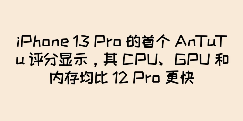 iPhone 13 Pro 的首个 AnTuTu 评分显示，其 CPU、GPU 和内存均比 12 Pro 更快