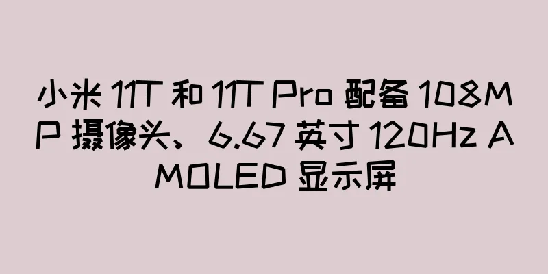 小米 11T 和 11T Pro 配备 108MP 摄像头、6.67 英寸 120Hz AMOLED 显示屏