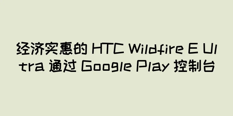 经济实惠的 HTC Wildfire E Ultra 通过 Google Play 控制台