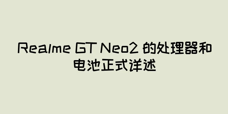 Realme GT Neo2 的处理器和电池正式详述