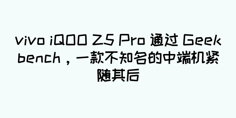 vivo iQOO Z5 Pro 通过 Geekbench，一款不知名的中端机紧随其后