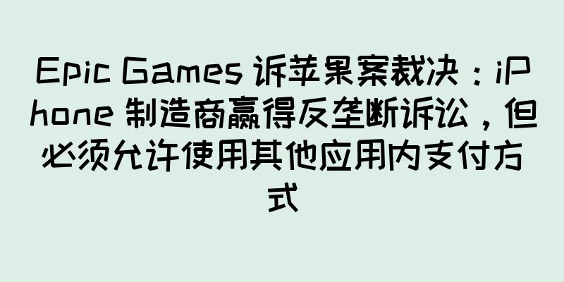 Epic Games 诉苹果案裁决：iPhone 制造商赢得反垄断诉讼，但必须允许使用其他应用内支付方式