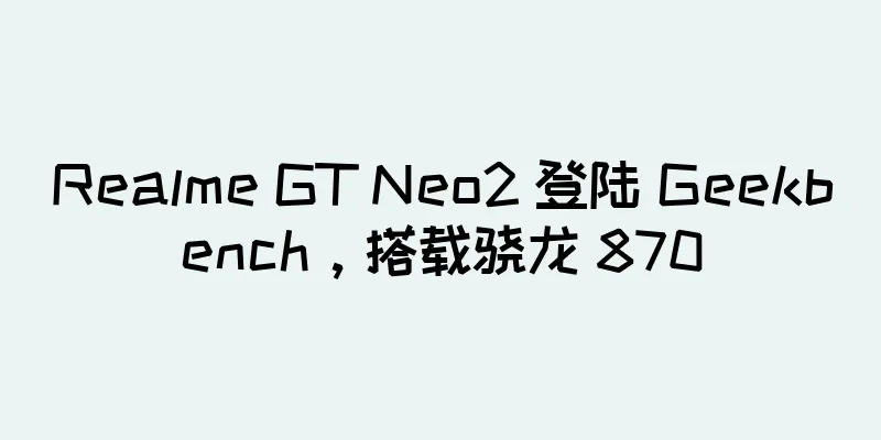 Realme GT Neo2 登陆 Geekbench，搭载骁龙 870