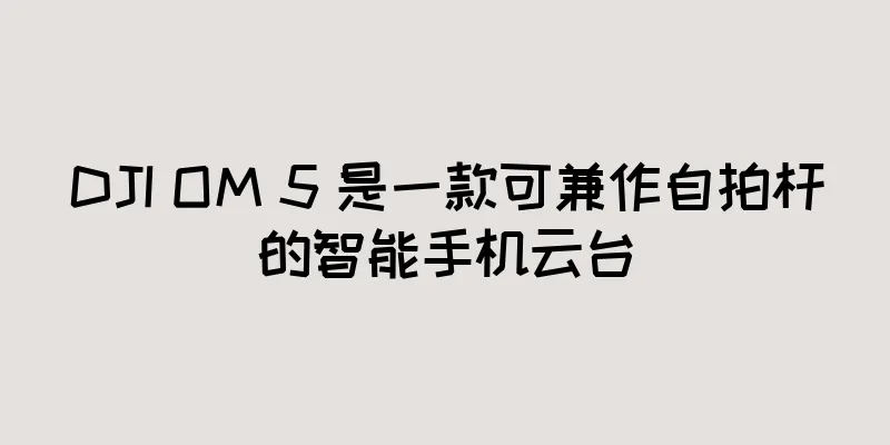 DJI OM 5 是一款可兼作自拍杆的智能手机云台