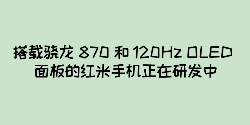 搭载骁龙 870 和 120Hz OLED 面板的红米手机正在研发中