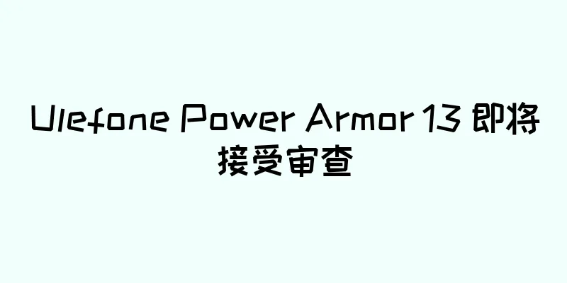 Ulefone Power Armor 13 即将接受审查