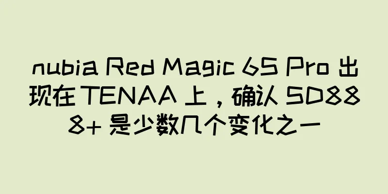 nubia Red Magic 6S Pro 出现在 TENAA 上，确认 SD888+ 是少数几个变化之一