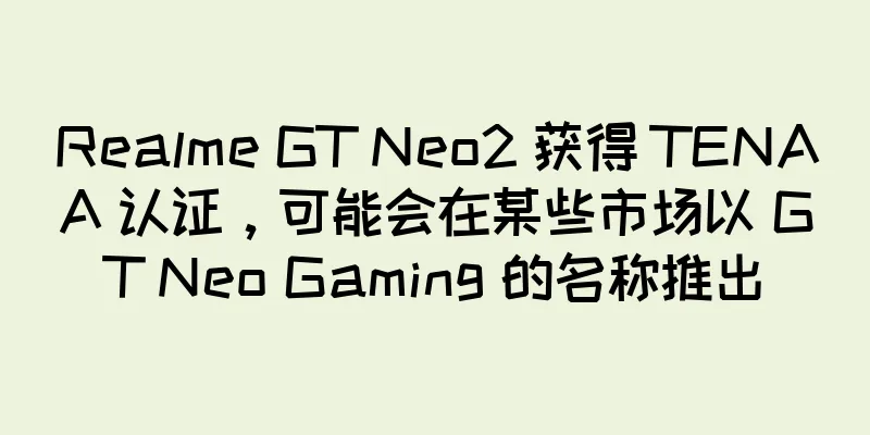 Realme GT Neo2 获得 TENAA 认证，可能会在某些市场以 GT Neo Gaming 的名称推出