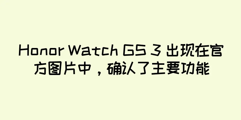 Honor Watch GS 3 出现在官方图片中，确认了主要功能