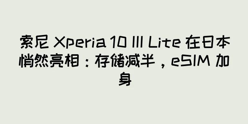 索尼 Xperia 10 III Lite 在日本悄然亮相：存储减半，eSIM 加身